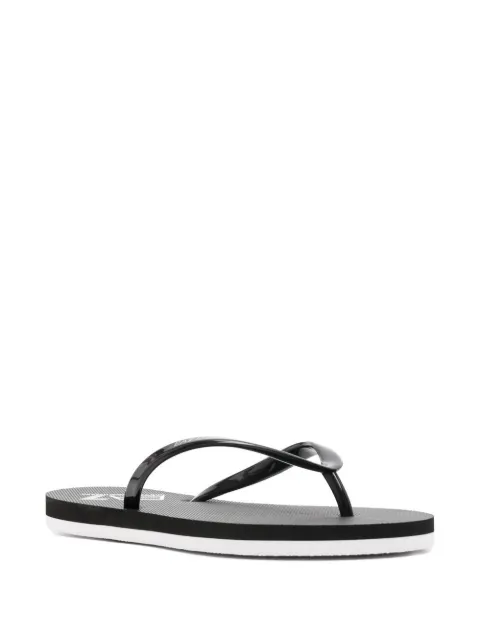 Ea7 Emporio Armani Logo Print flip-flops - Farfetch