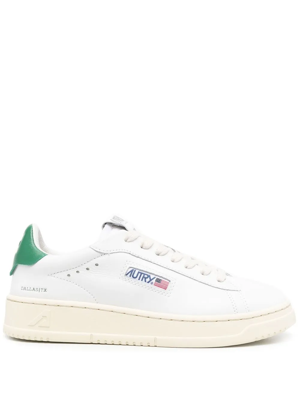 

Autry almond-toe lace-up sneakers - White