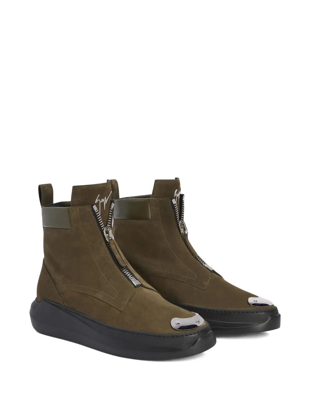 Giuseppe Zanotti Denoel zipped ankle boots | Biker Boots | Image 2