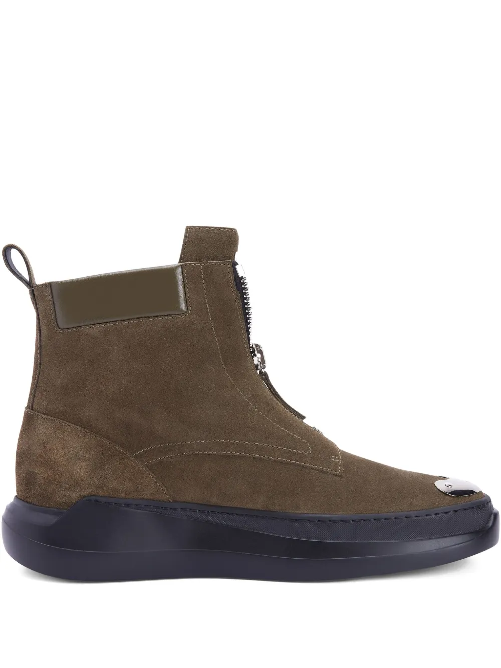 Giuseppe Zanotti Denoel zipped ankle boots | Green | Image 1