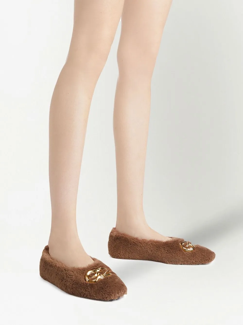 Giuseppe Zanotti Lucreciia faux fur loafers Brown