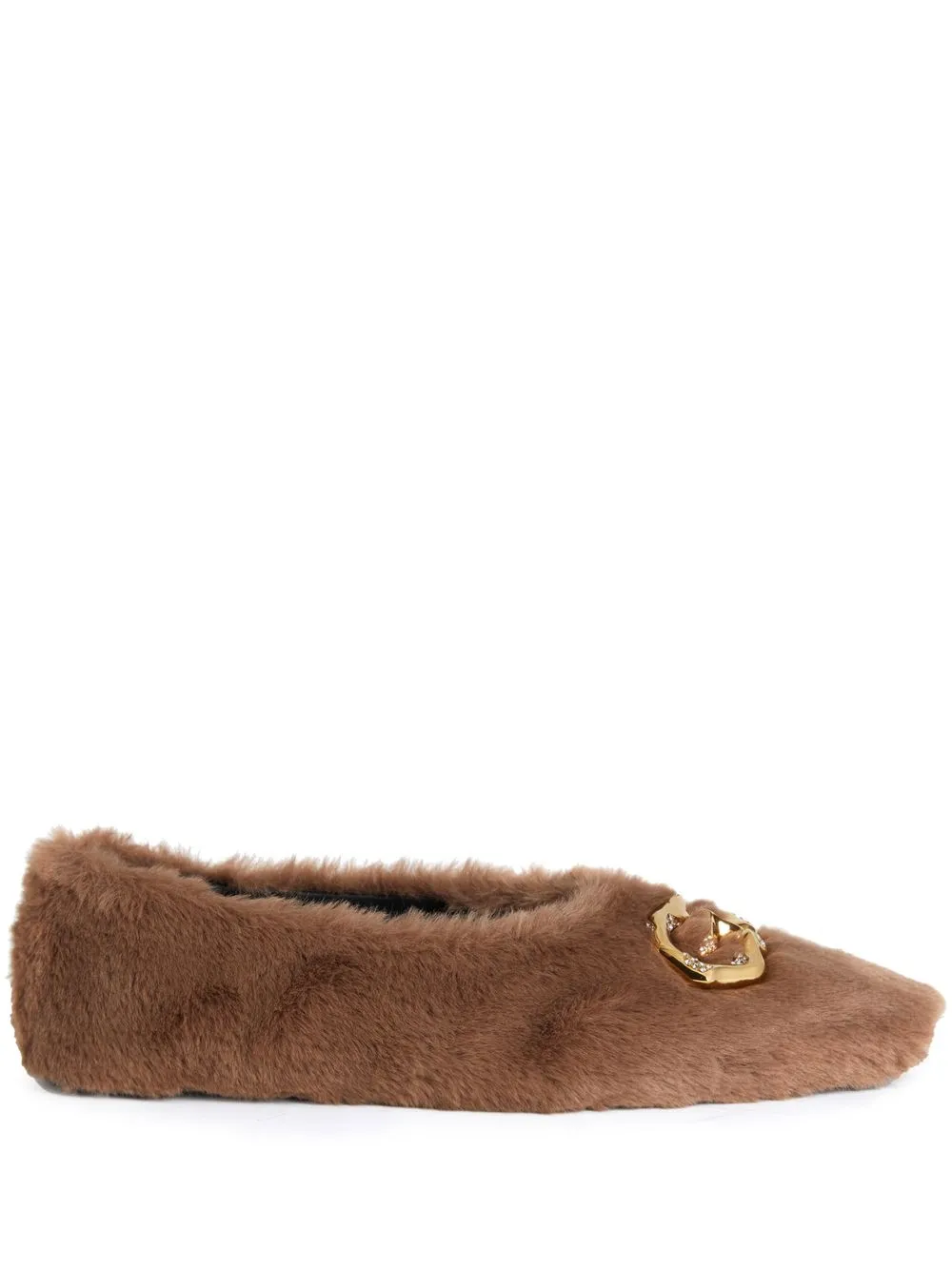 Giuseppe Zanotti Lucreciia faux fur loafers Brown