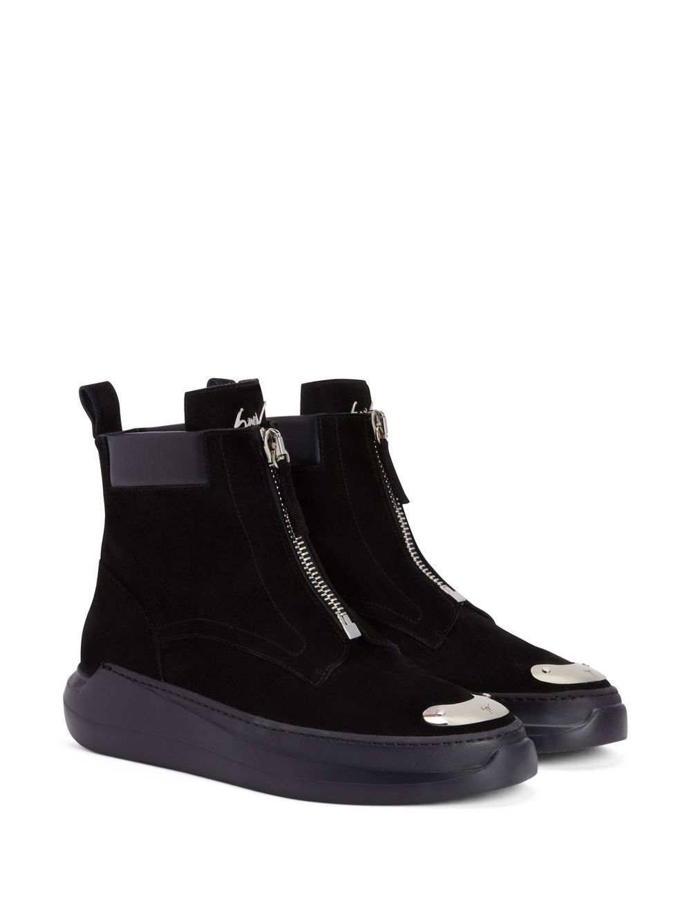 Shop Giuseppe Zanotti Denoel Ankle Boots In Black