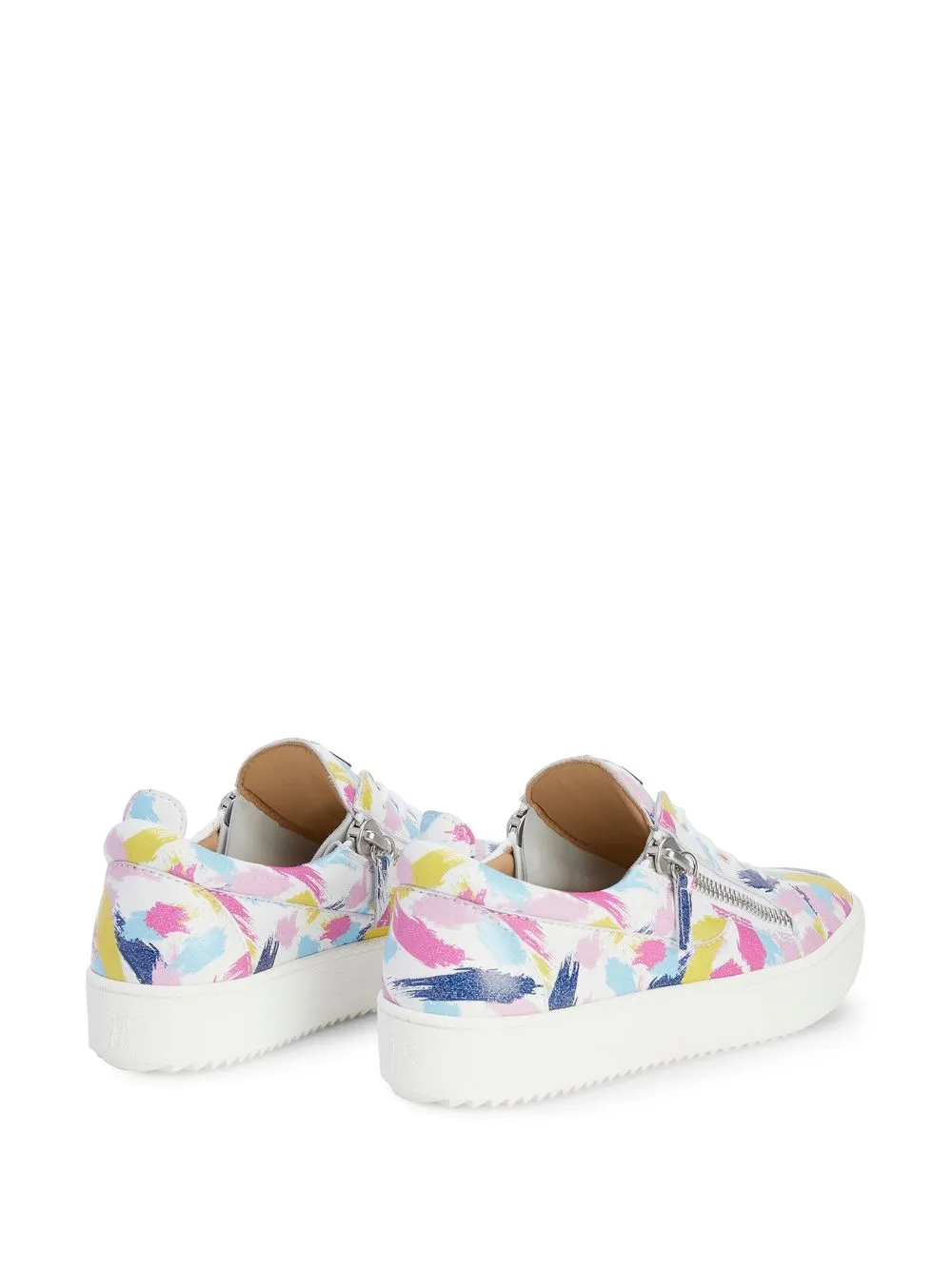 Giuseppe Zanotti Gail brushstrokes-print low-top sneakers White