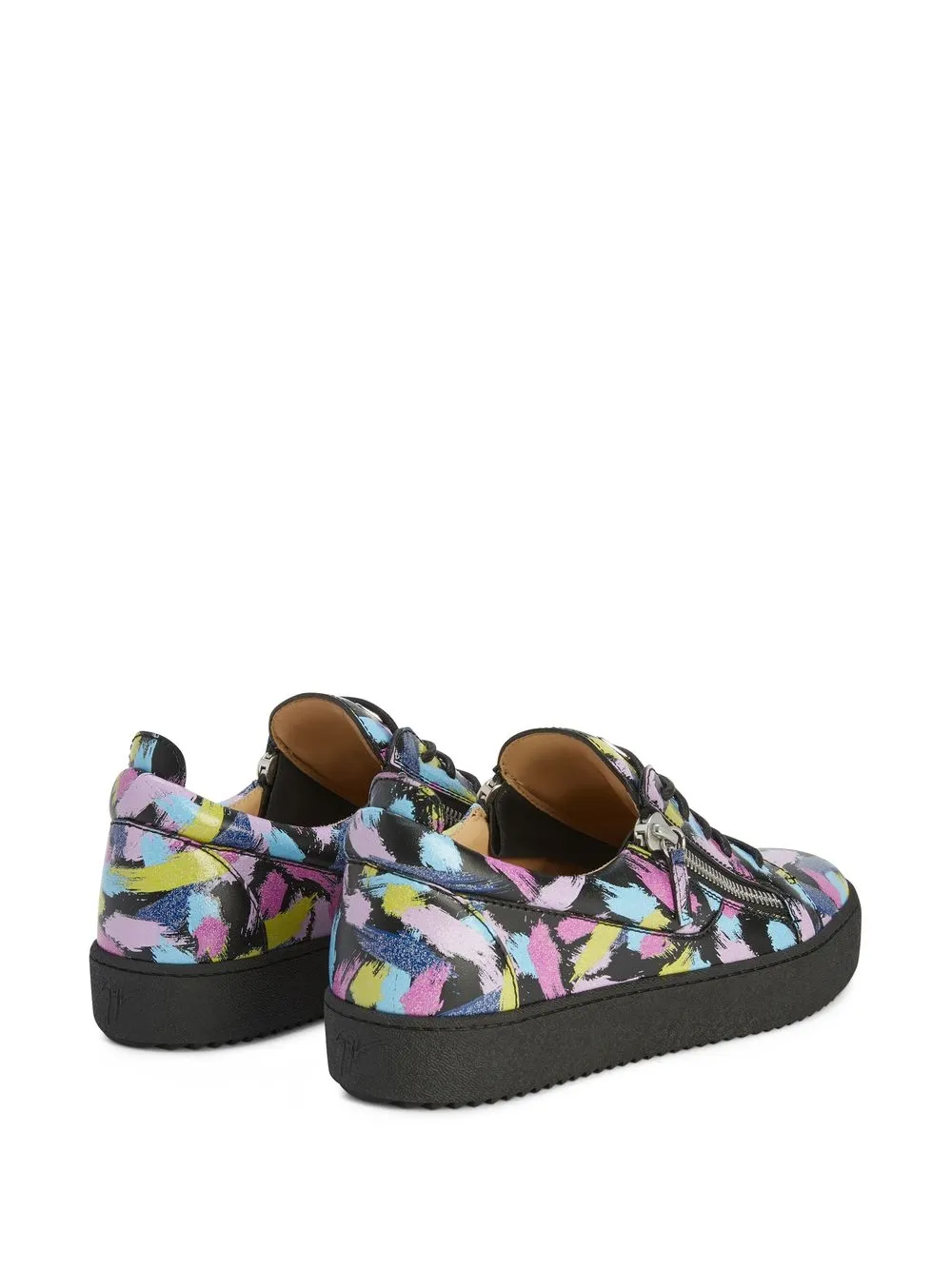  Giuseppe Zanotti Zapatillas Bajas Frankie Winter Con Doble Cremallera - Multicolor 