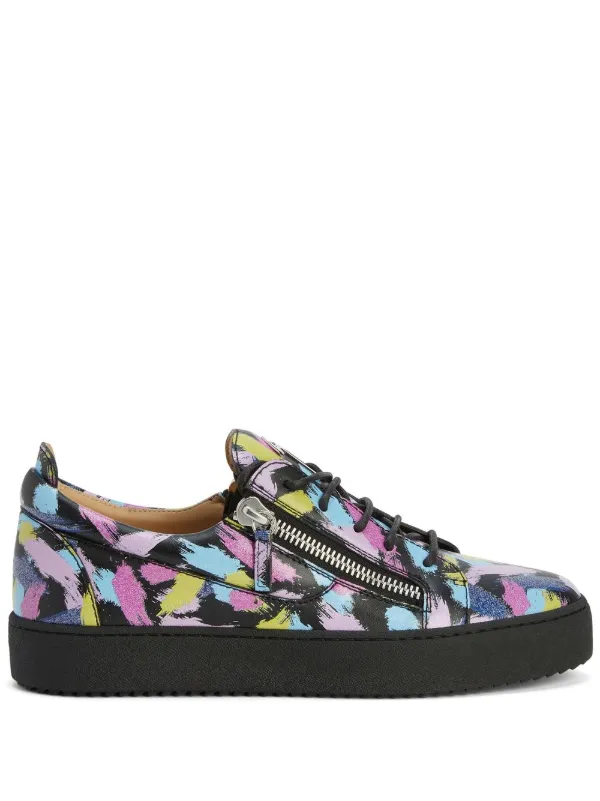 Giuseppe Zanotti Frankie paint-splatter sneakers