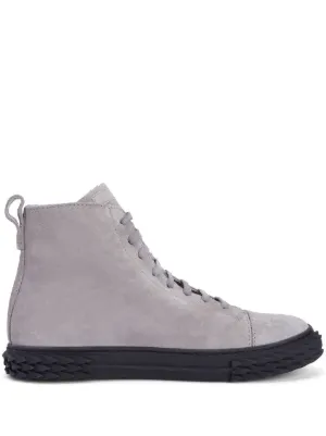 Giuseppe Zanotti シアリングトリム ハイカットスニーカー | ブラウン