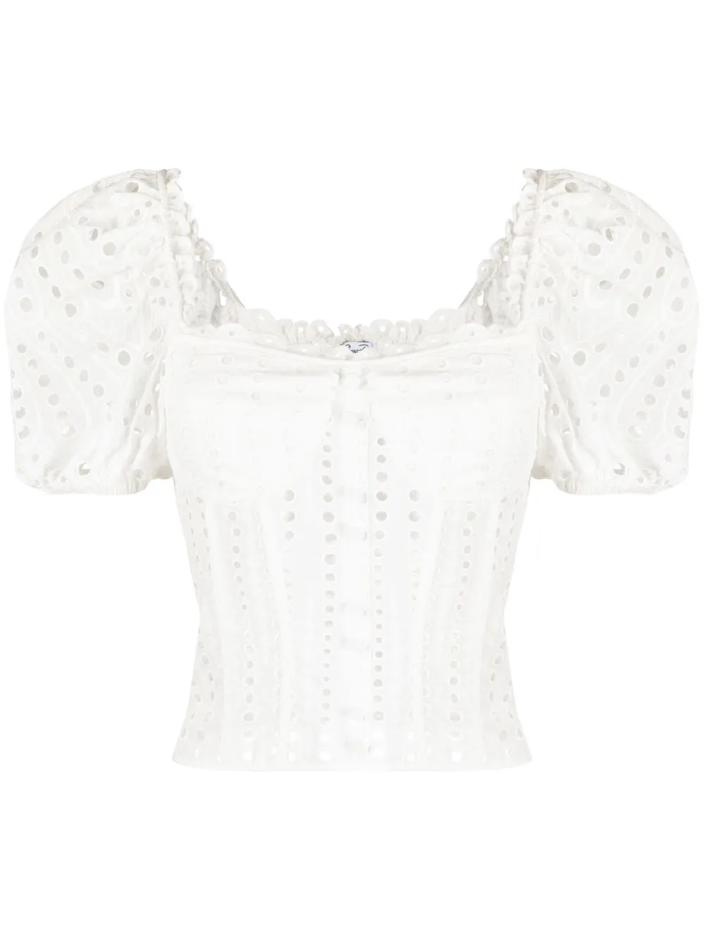 

Charo Ruiz Ibiza Ella broderie anglaise top - White