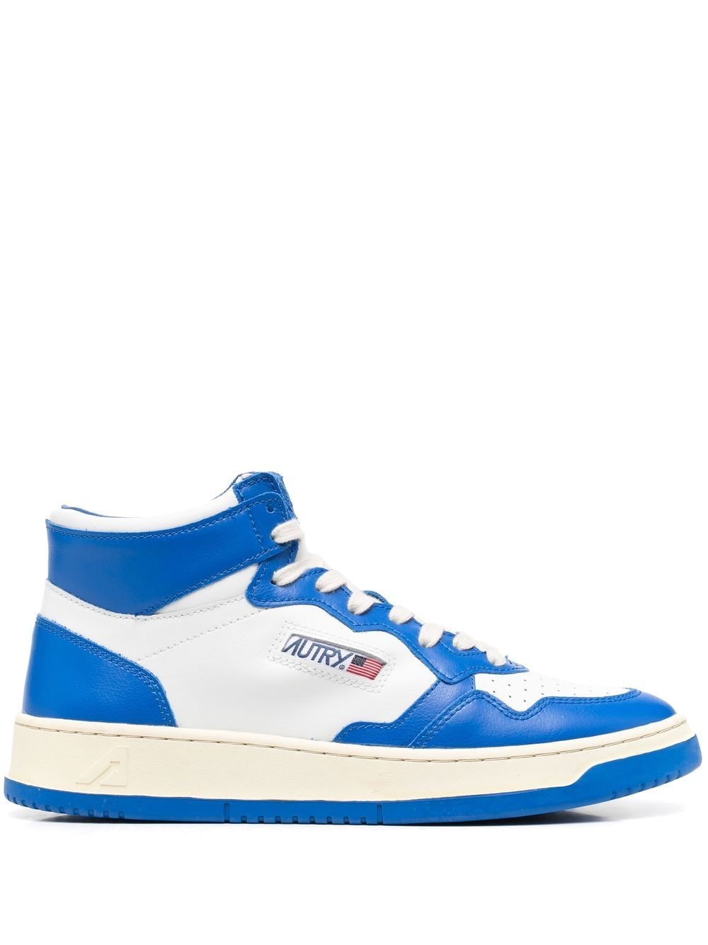 Autry contrast-panelled hi-top Sneakers - Farfetch