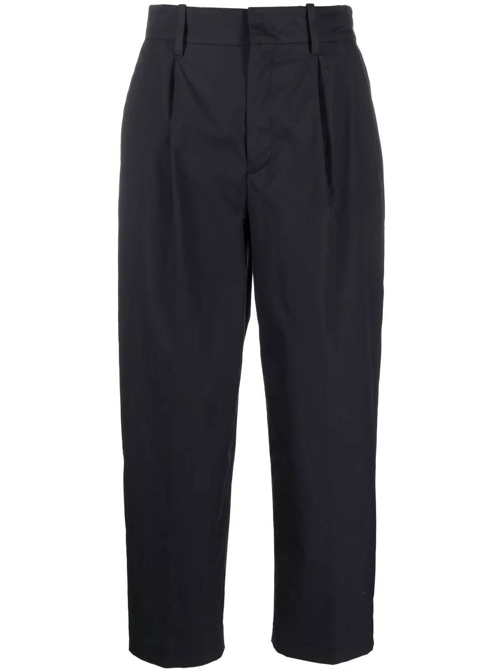 

PT TORINO elasticated-waist pleat-detail tailored trousers - Black