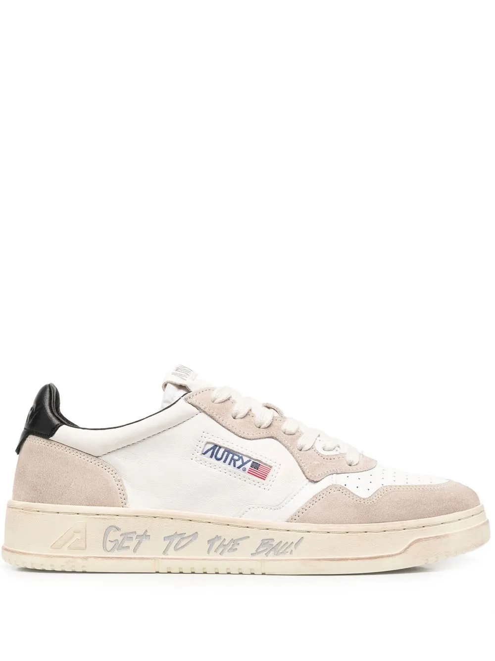 

Autry contrast-panel low-top sneakers - Neutrals