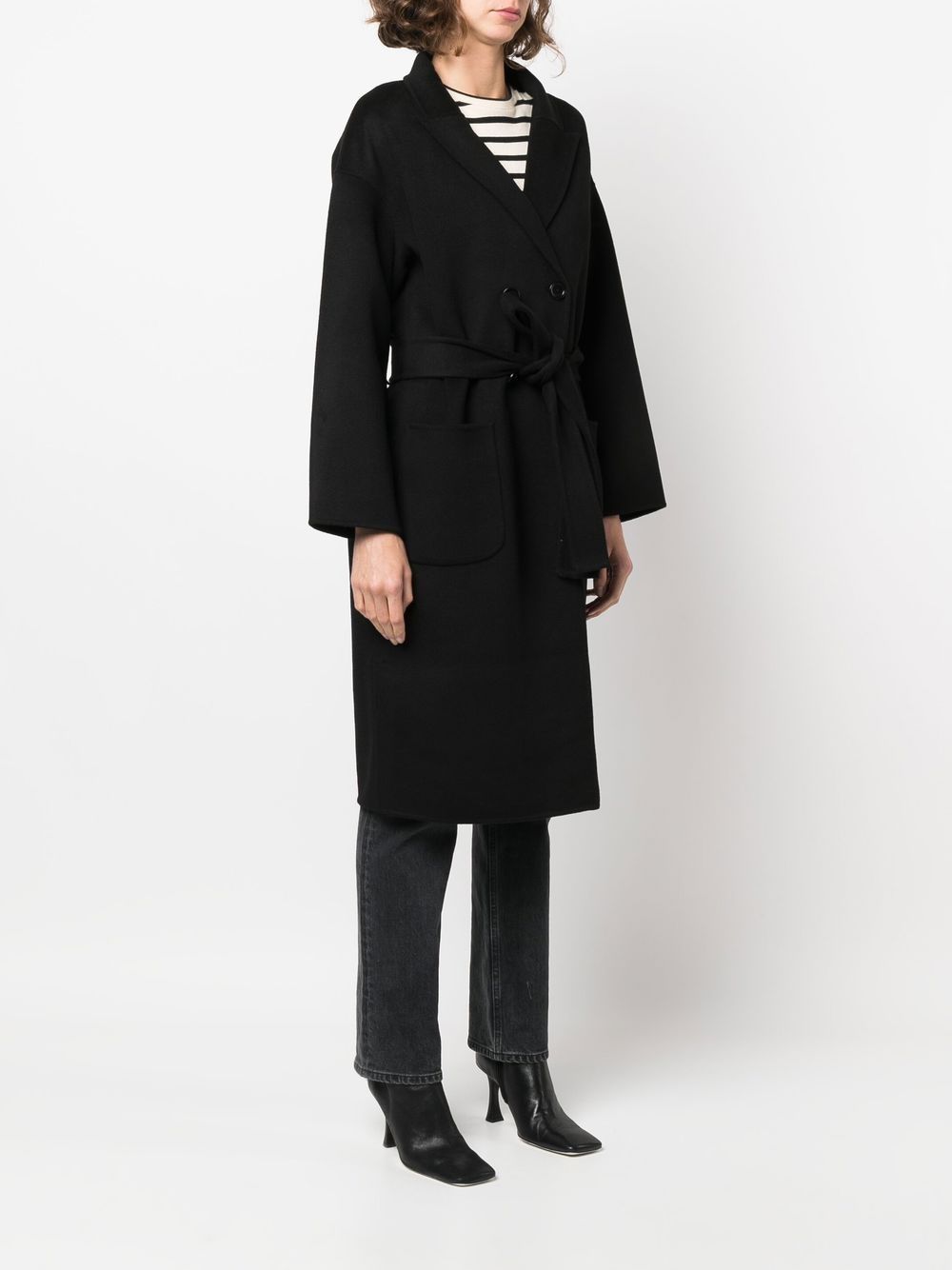 ANINE BING Belted double-breasted Coat - Farfetch