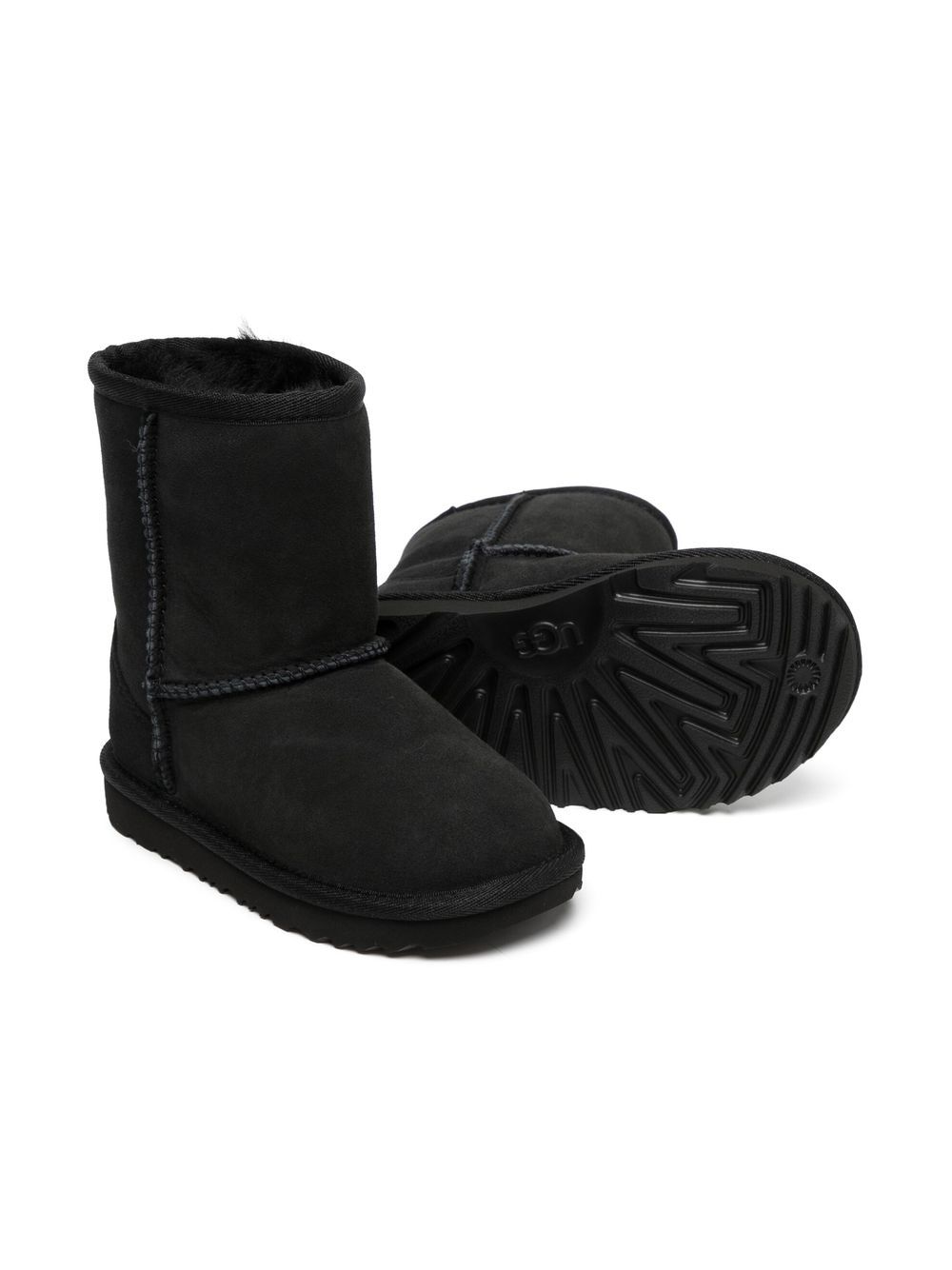 UGG Kids Classic II enkellaarzen - Zwart