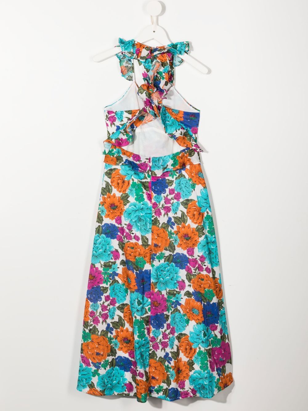 MARLO Maxi-jurk met bloemenprint - Blauw