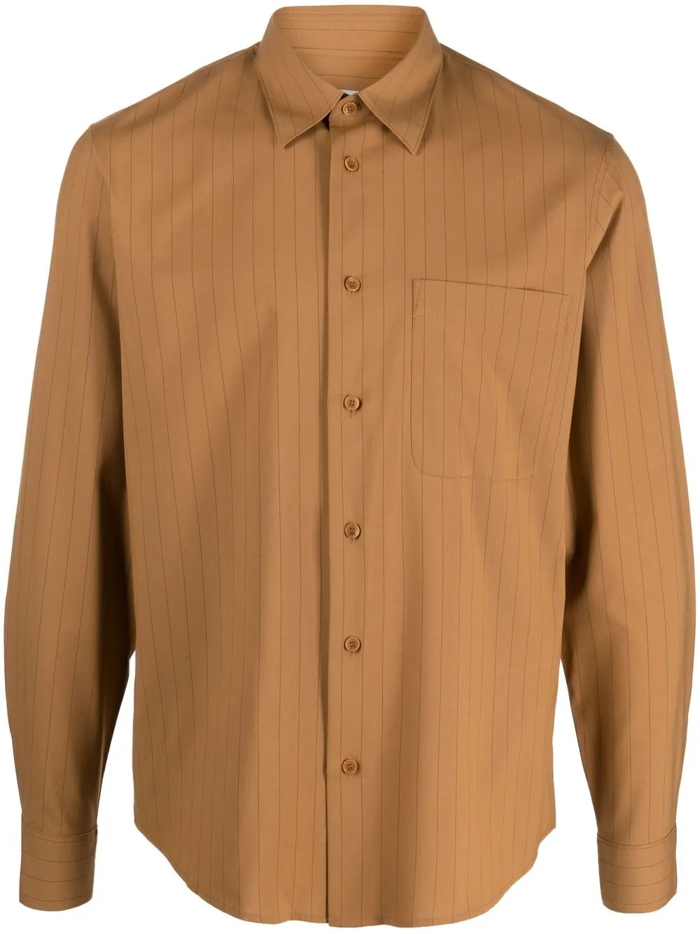 

SANDRO camisa con estampado de rayas diplomáticas - Marrón