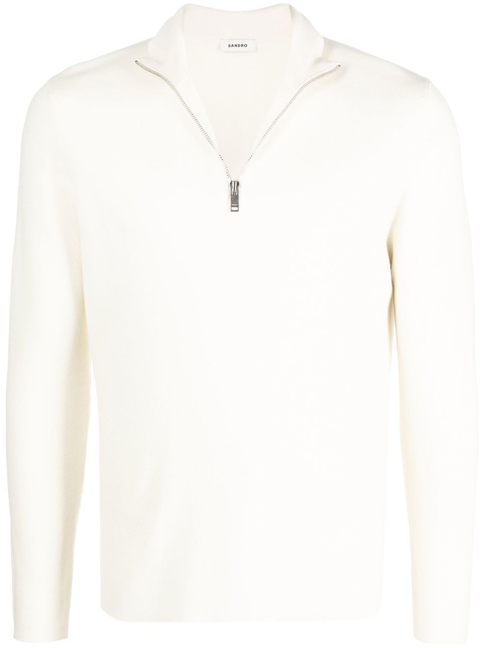 

SANDRO half-zip fastening jumper - Neutrals