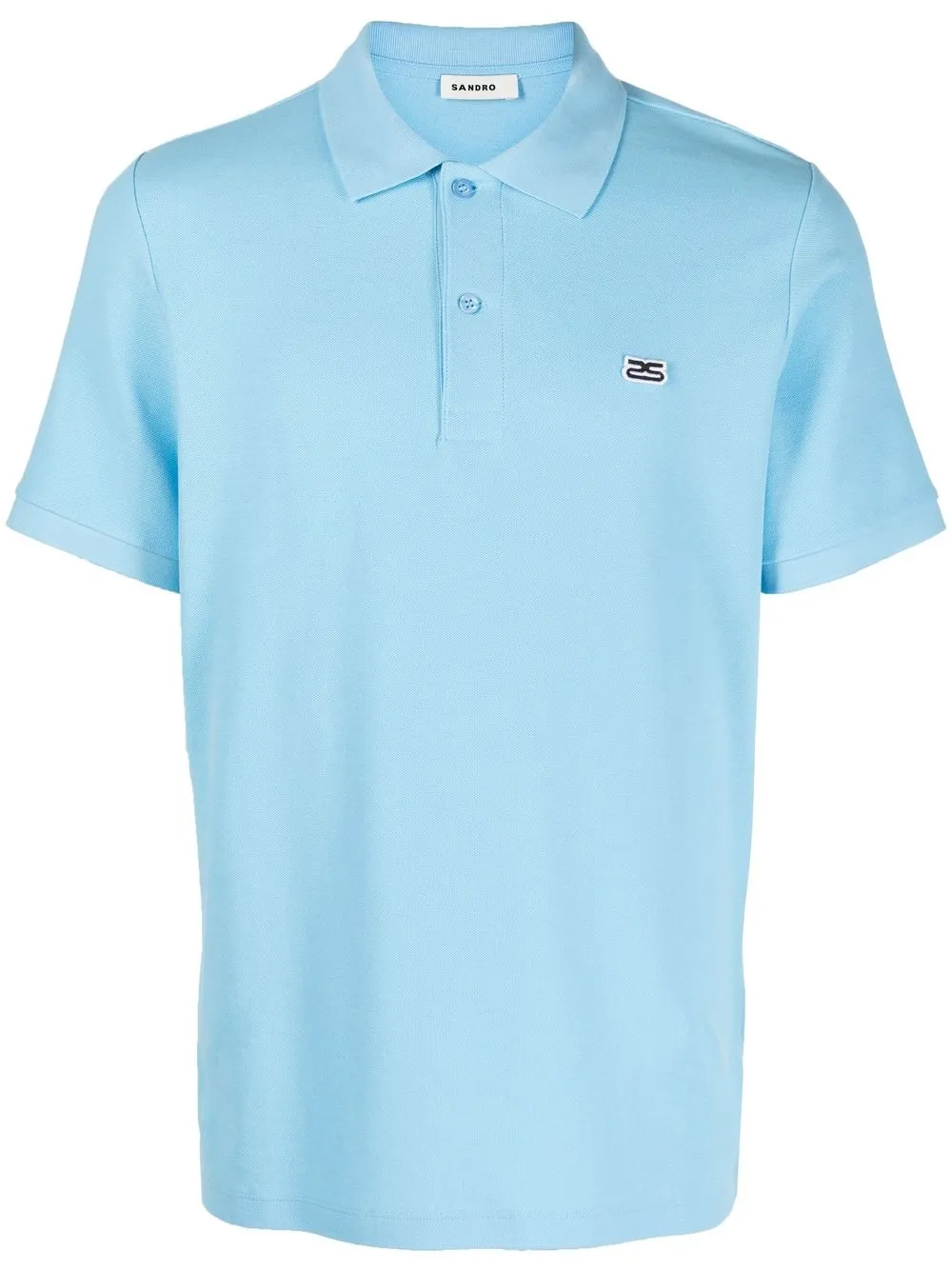 

SANDRO embroidered-logo polo shirt - Blue
