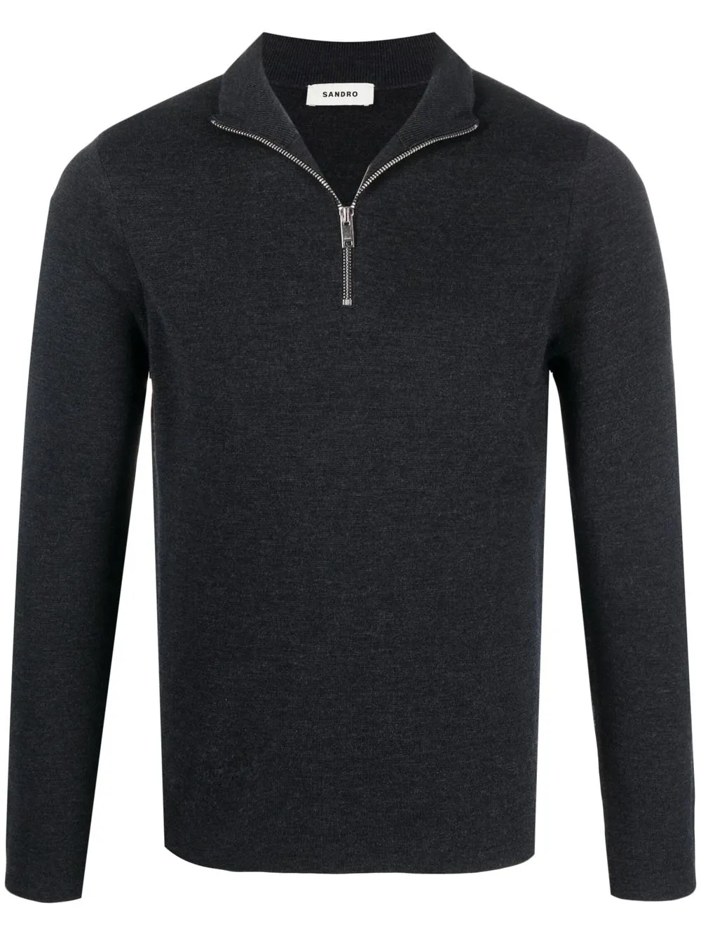 

SANDRO half-zip wool jumper - Grey