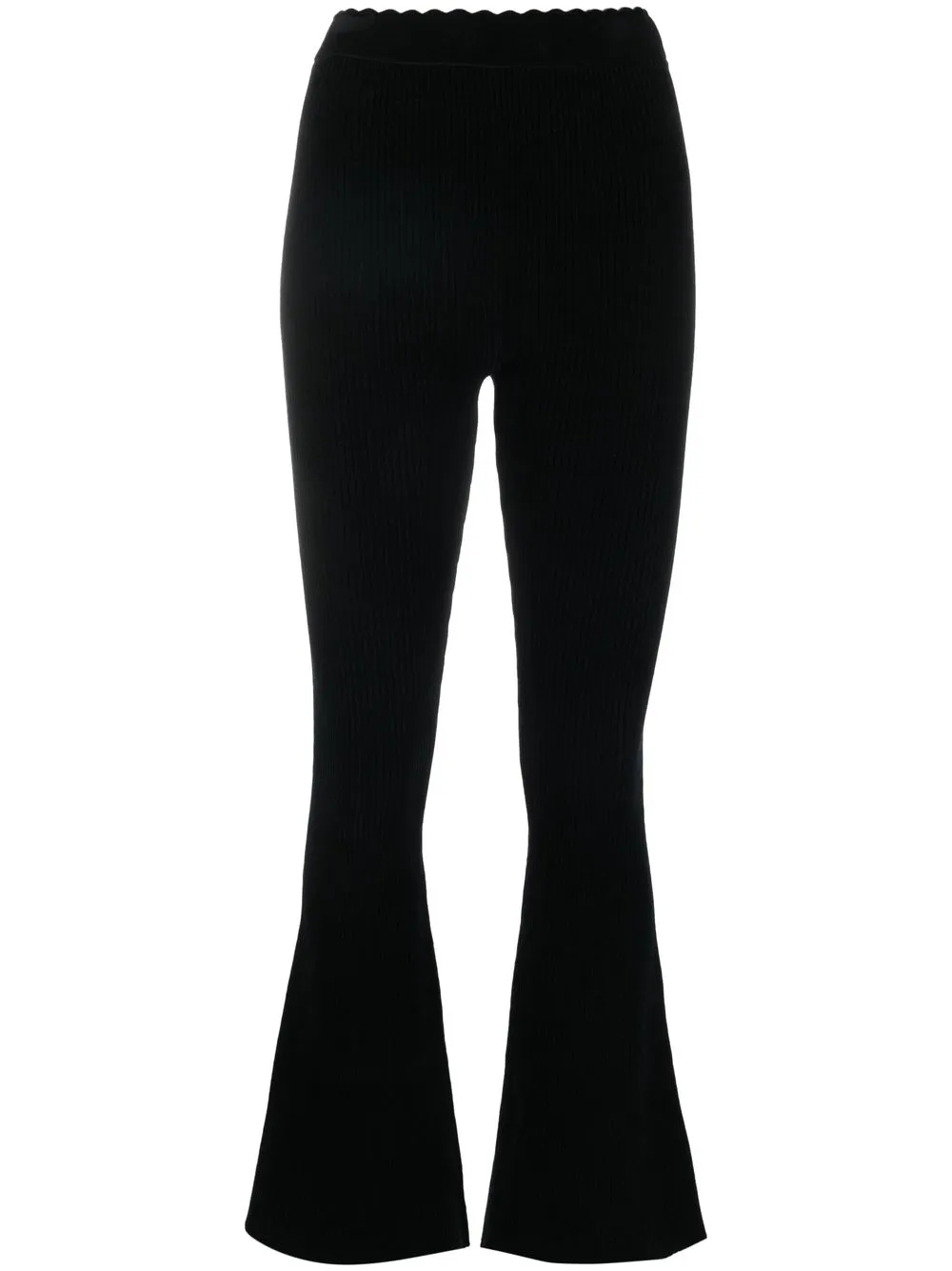 

SANDRO Cotille cropped flared trousers - Black