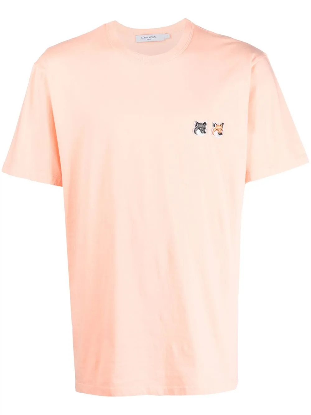 

Maison Kitsuné cotton logo-patch T-shirt - Orange