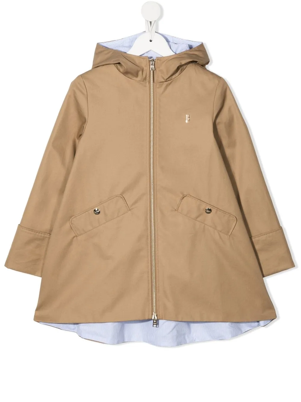 

Herno Kids cape-style hooded parka - Brown