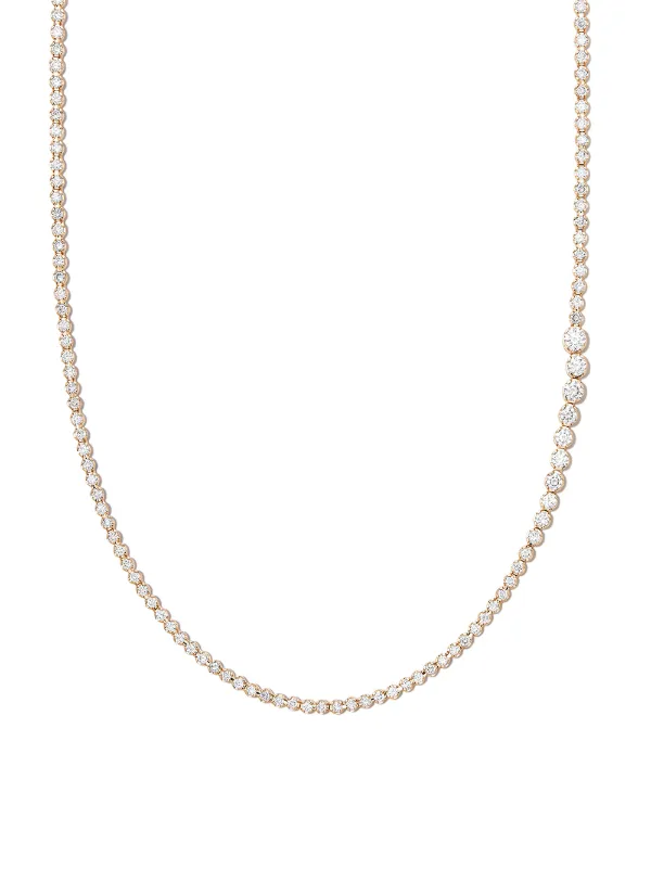Sophie Bille Brahe 18kt Yellow Gold Diamond Tennis Necklace