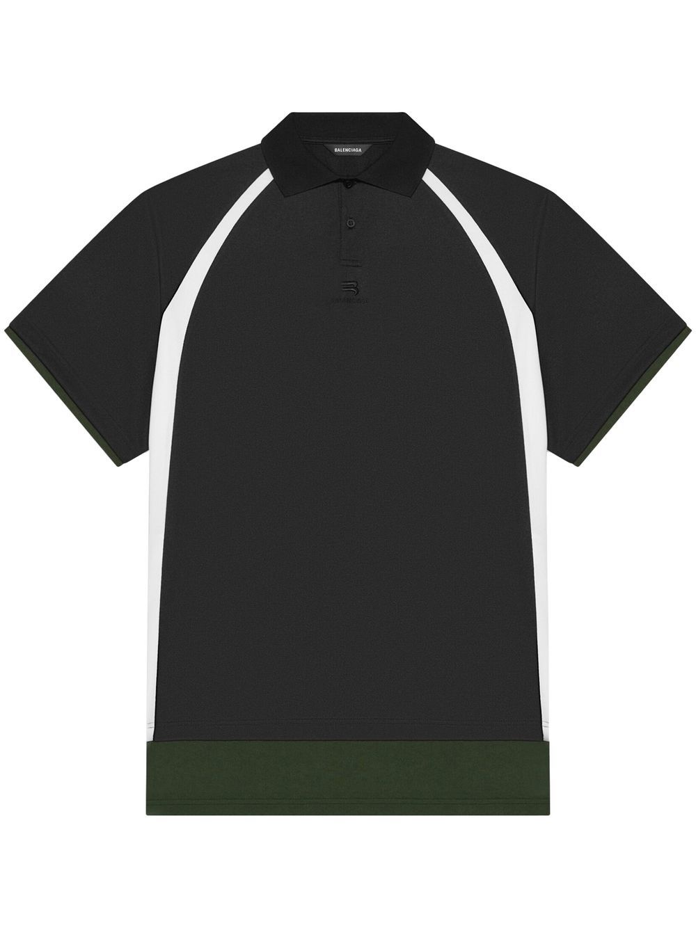 layered short-sleeve polo shirt