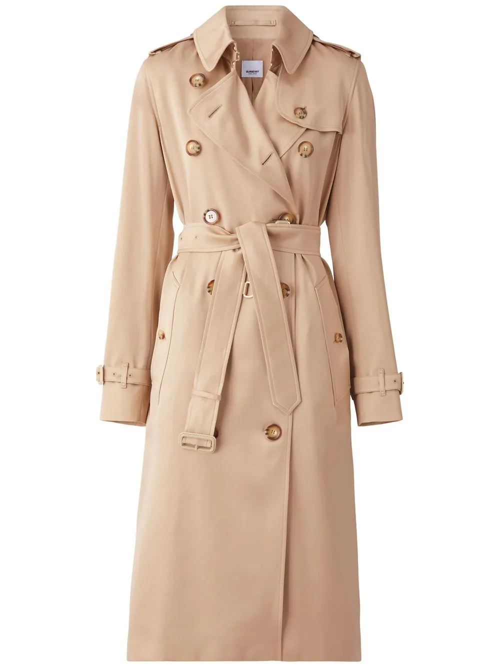 

Burberry Kensington silk trench coat - Brown