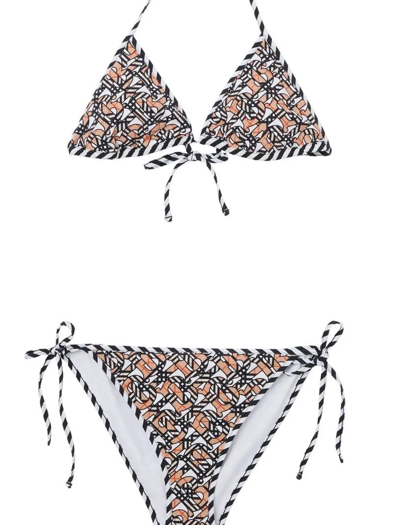 burberry monogram print bikini