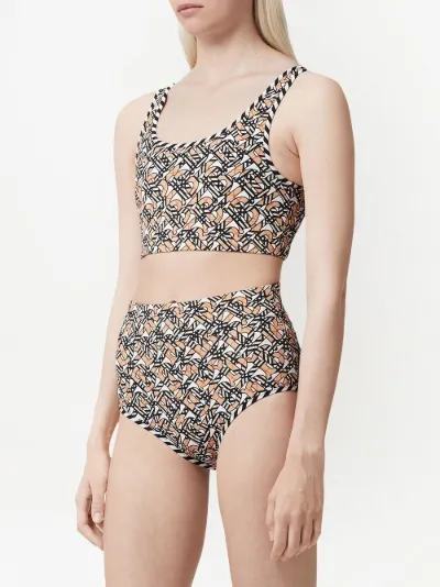 burberry monogram print bikini