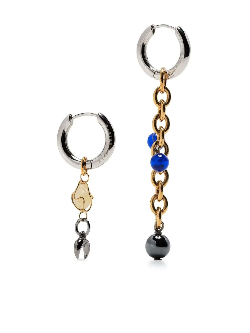 

Marine Serre aretes con dijes - Azul