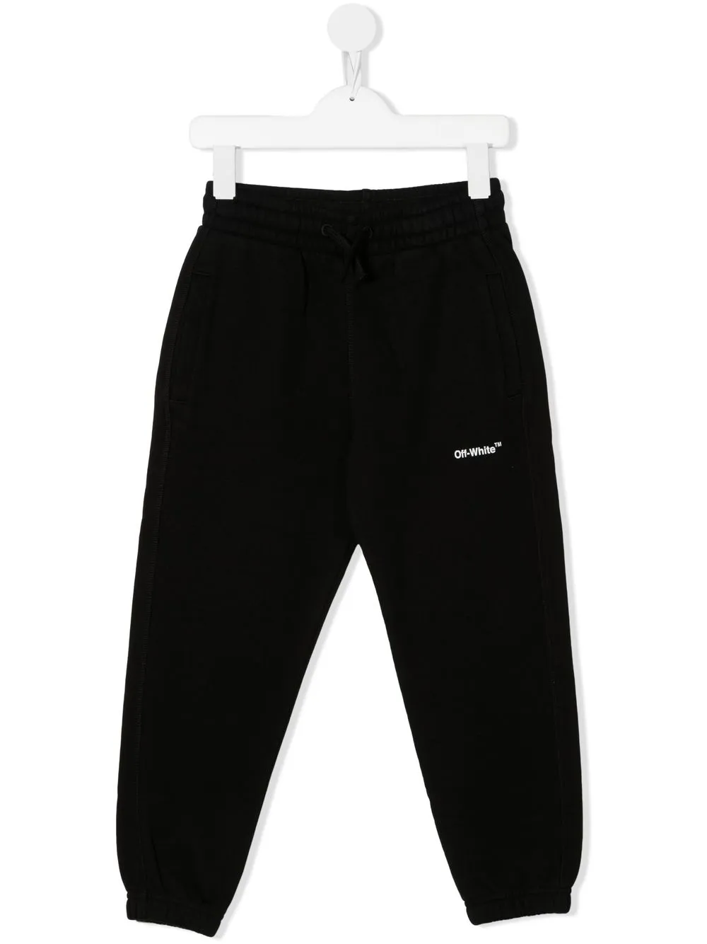 

Off-White Kids pants con logo estampado - Negro