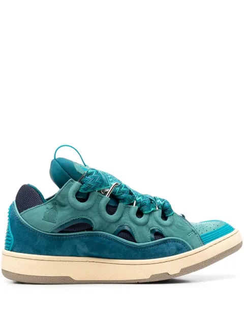 Lanvin panelled-detail lace-up sneakers
