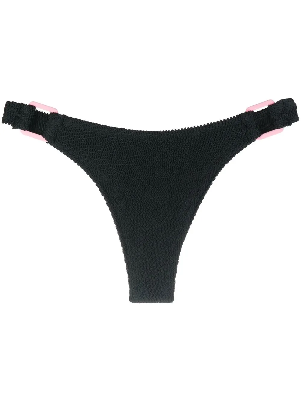 

MC2 Saint Barth bikini bottom con hebilla lateral - Negro