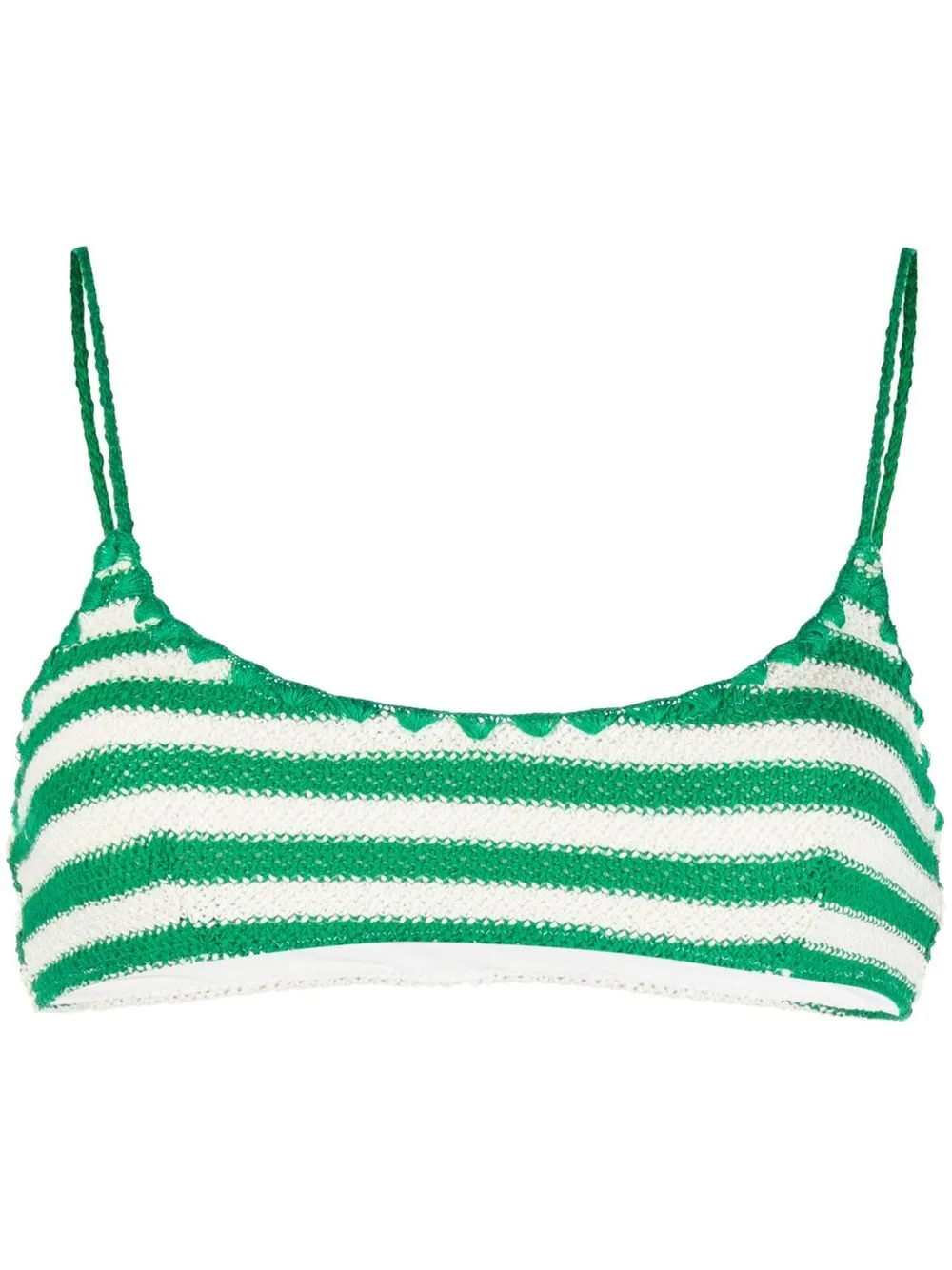 MC2 Saint Barth top de bikini tejido - Blanco
