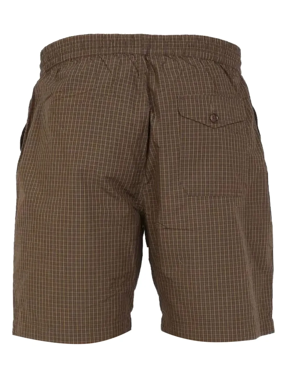 Universal Works Bermuda With Check Pattern In Blue