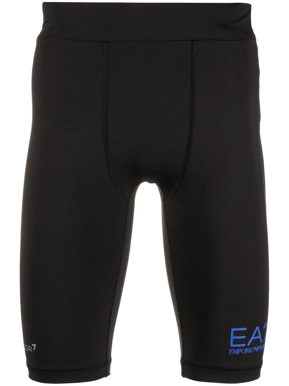 

Ea7 Emporio Armani shorts de ciclismo con logo estampado - Negro