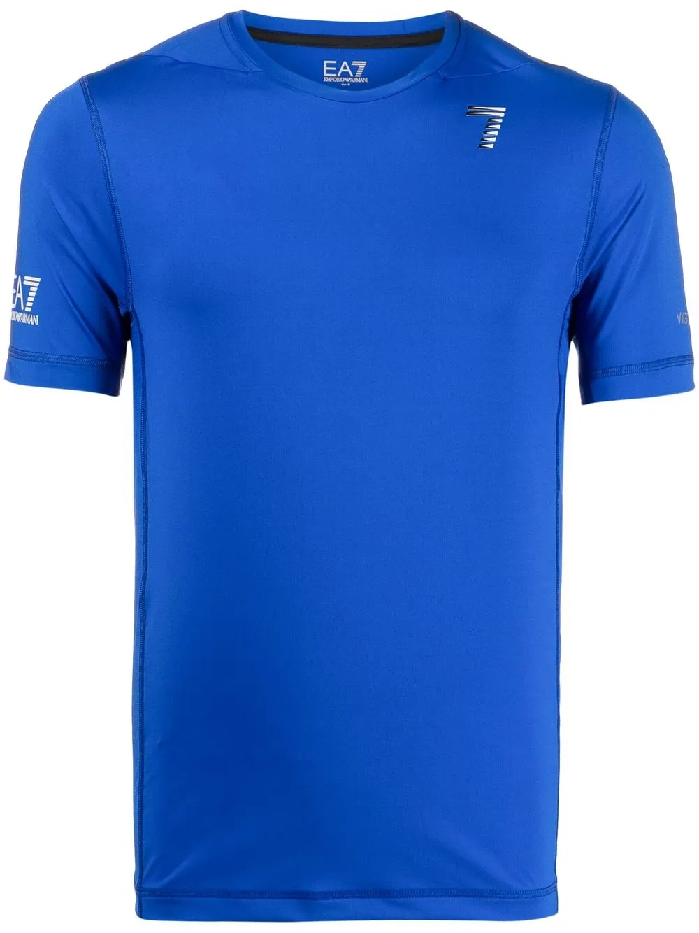 

Ea7 Emporio Armani playera deportiva con logo estampado - Azul