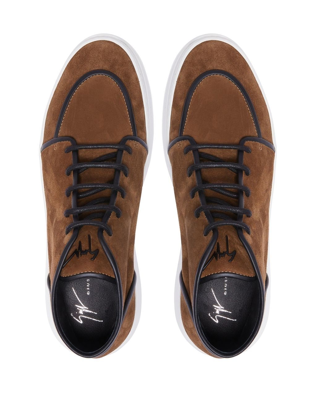 Shop Giuseppe Zanotti Buvel High-top Sneakers In Brown