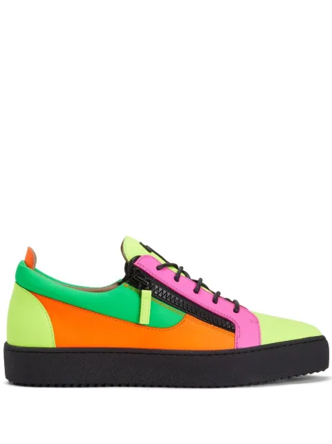 Giuseppe Zanotti Frankie sneakers met colourblocking