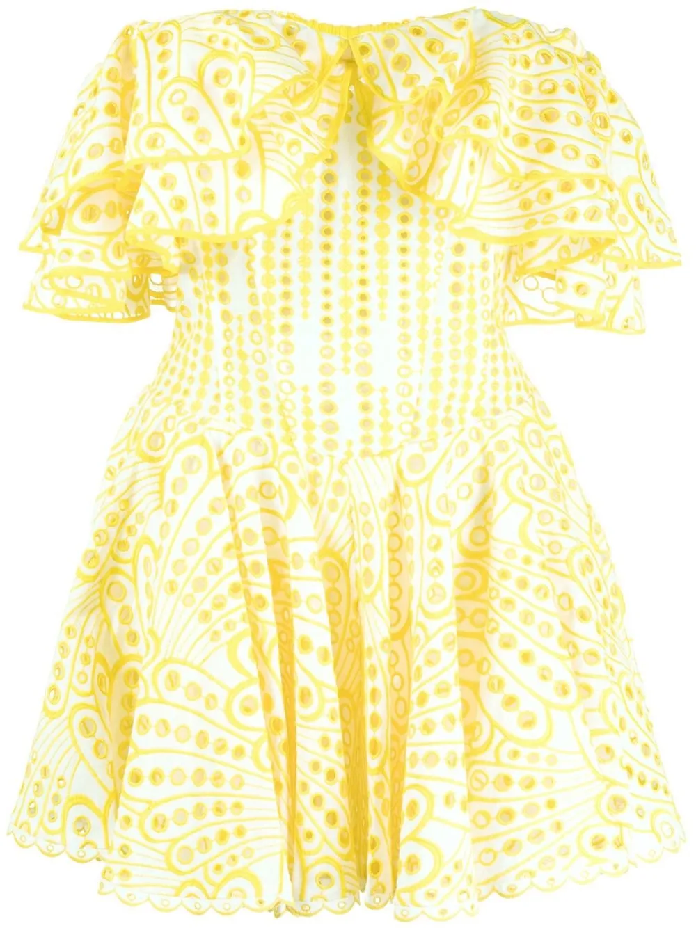 

Charo Ruiz Ibiza broderie-anglaise off-shoulder dress - Yellow