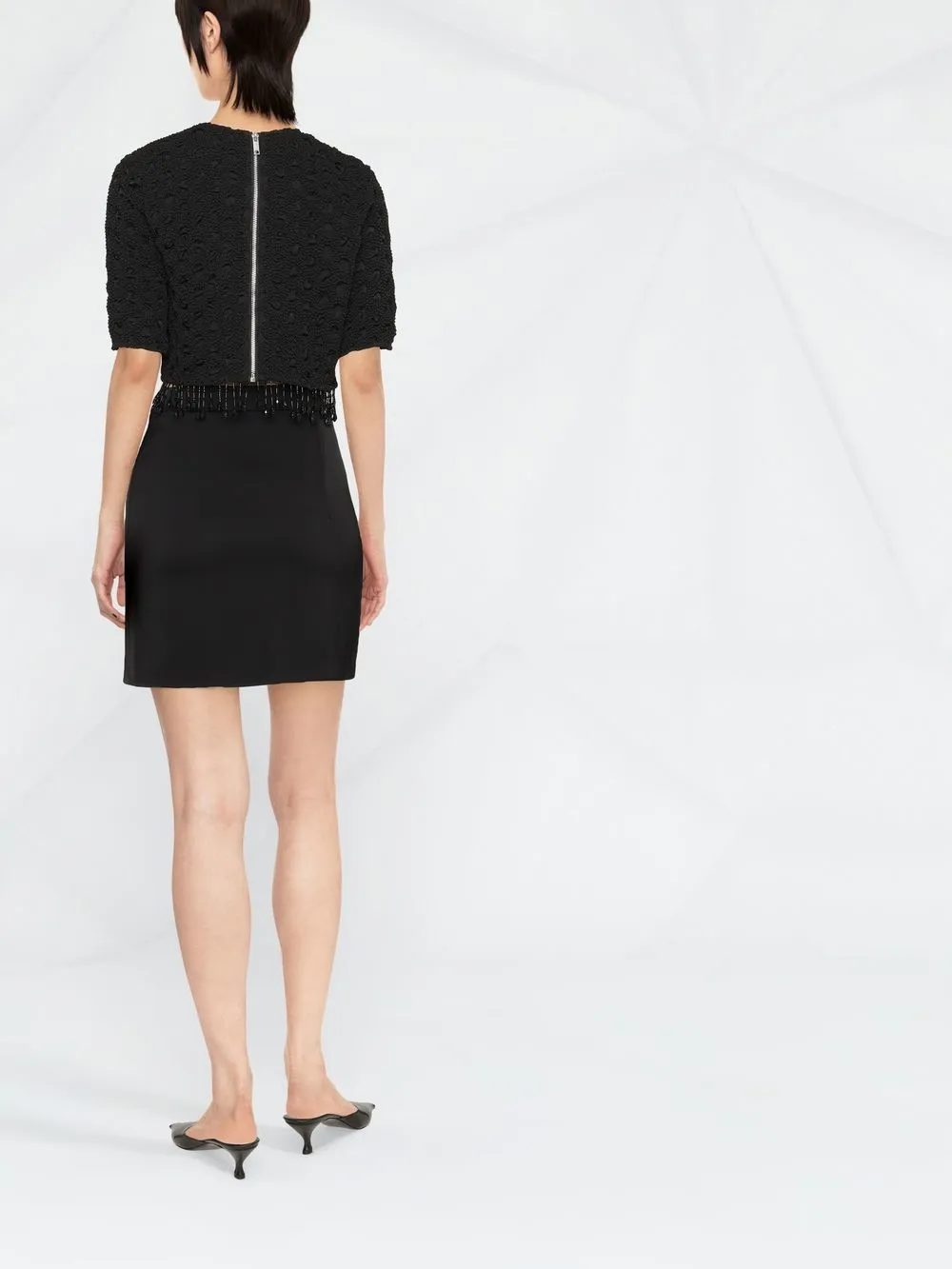  V:pm Atelier Minirock Mit Cut Outs   Schwarz 