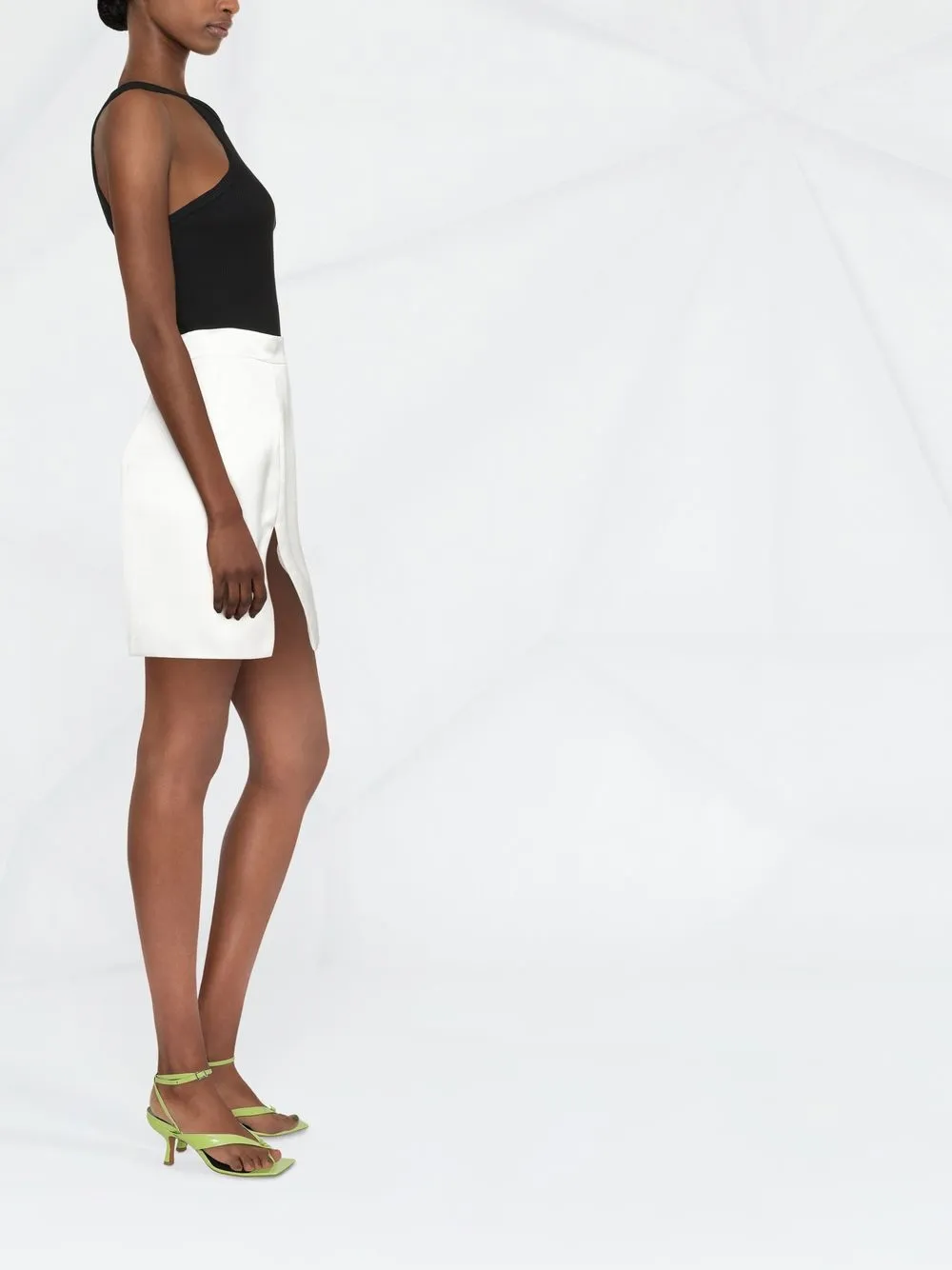  V:pm Atelier Minirock Mit Cut Outs   Weiß 