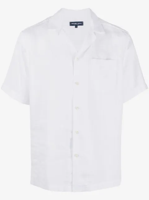 Frescobol Carioca short-sleeve linen shirt