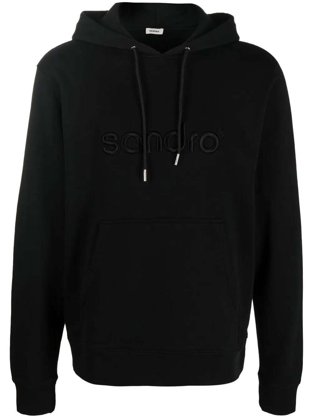 

SANDRO hoodie con logo bordado - Negro