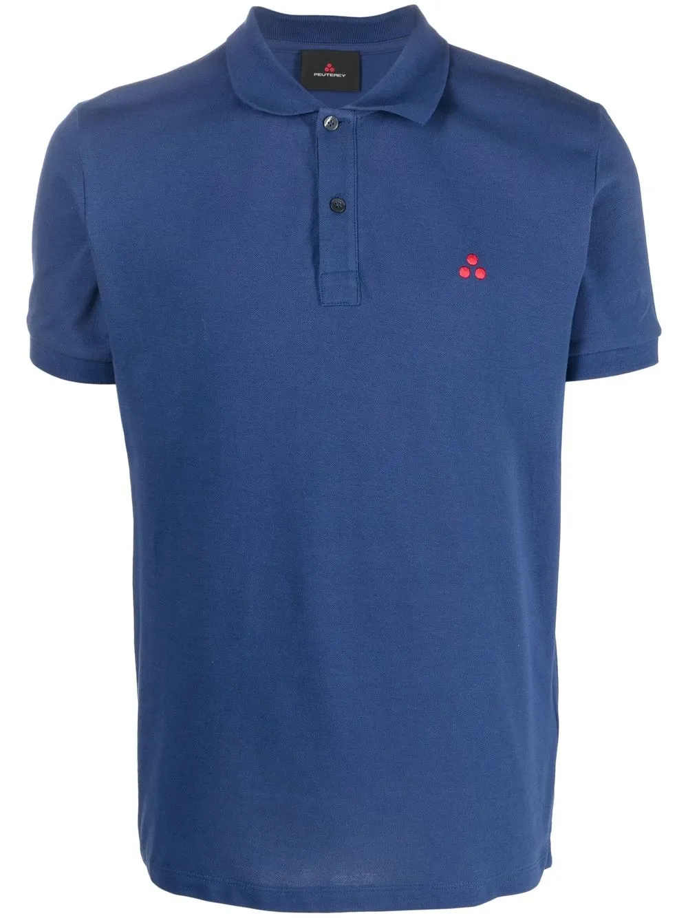 

Peuterey playera tipo polo con logo bordado - Azul