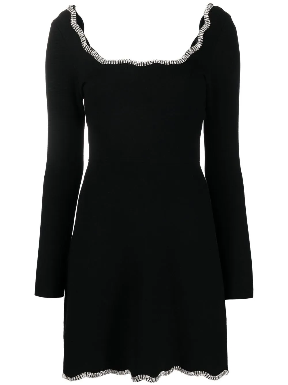 

SANDRO Narin crystal-trim detail dress - Black