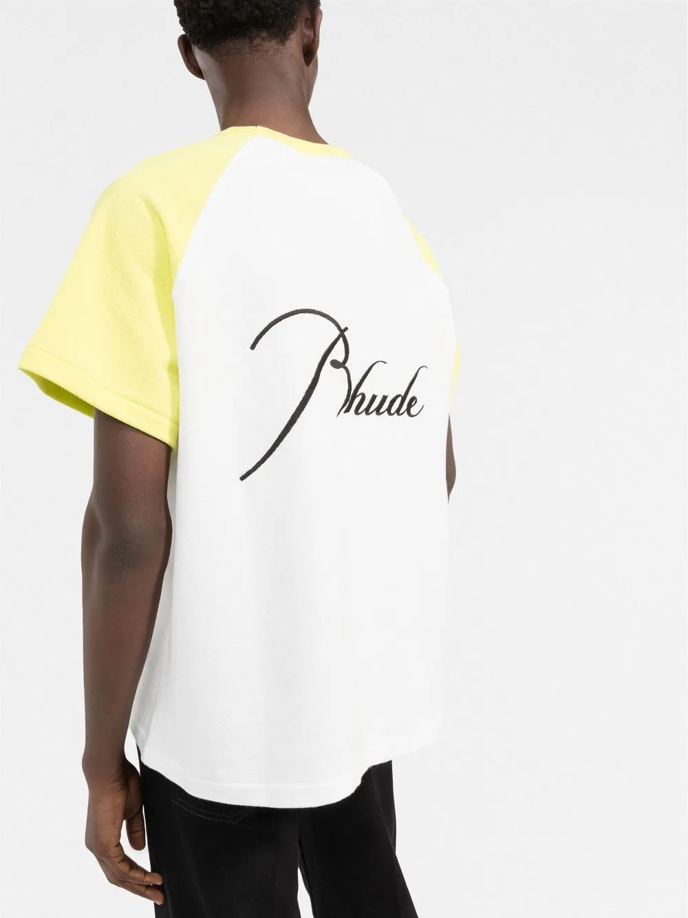 RHUDE T-shirt met geborduurd logo Wit
