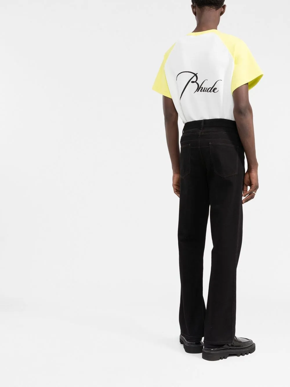 RHUDE T-shirt met geborduurd logo Wit