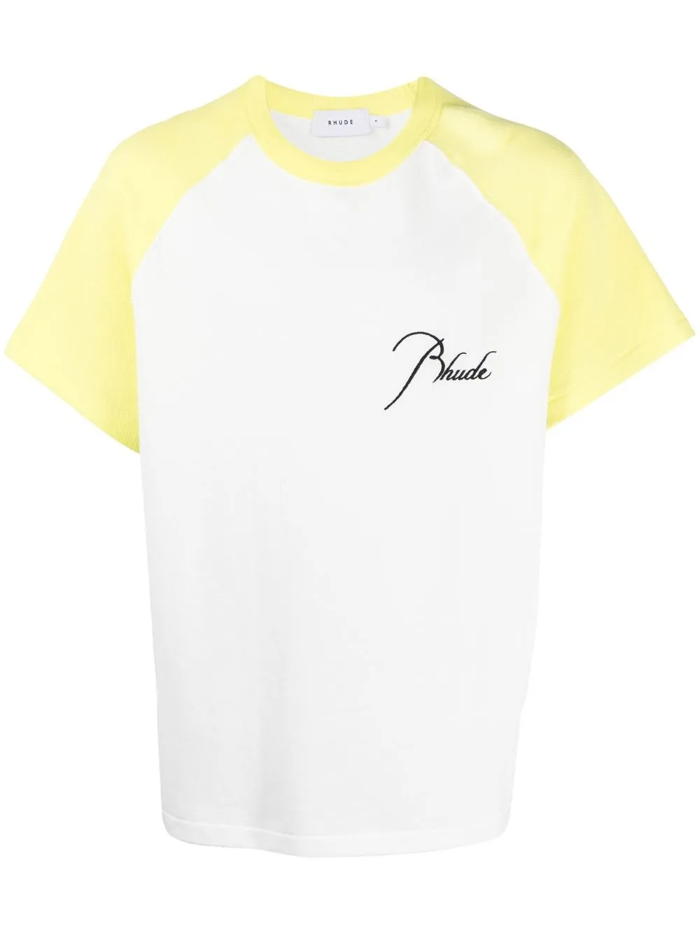 logo-embroidered two-tone T-shirt